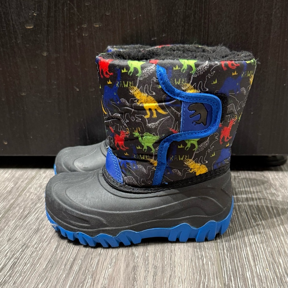 Toddler Dinosaur Snow Boots Size 10